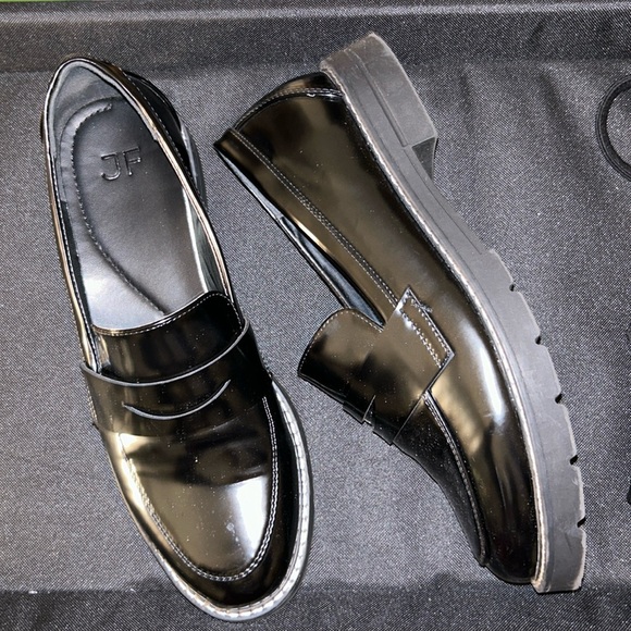 Shiny Black Loafers - Picture 1 of 4